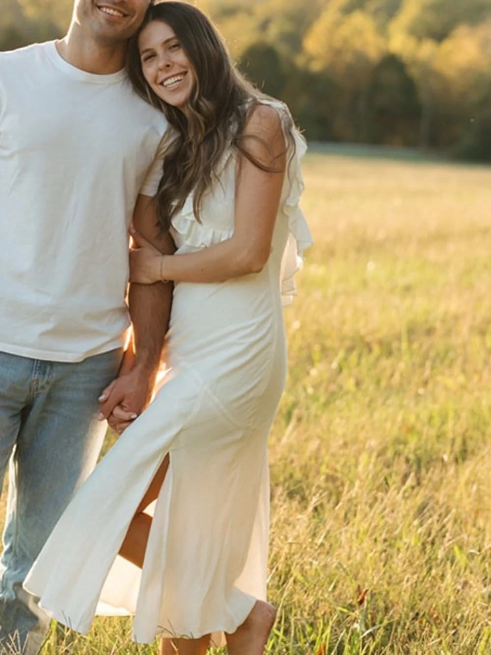 White Ruffled Dress - Picture 2 of 2